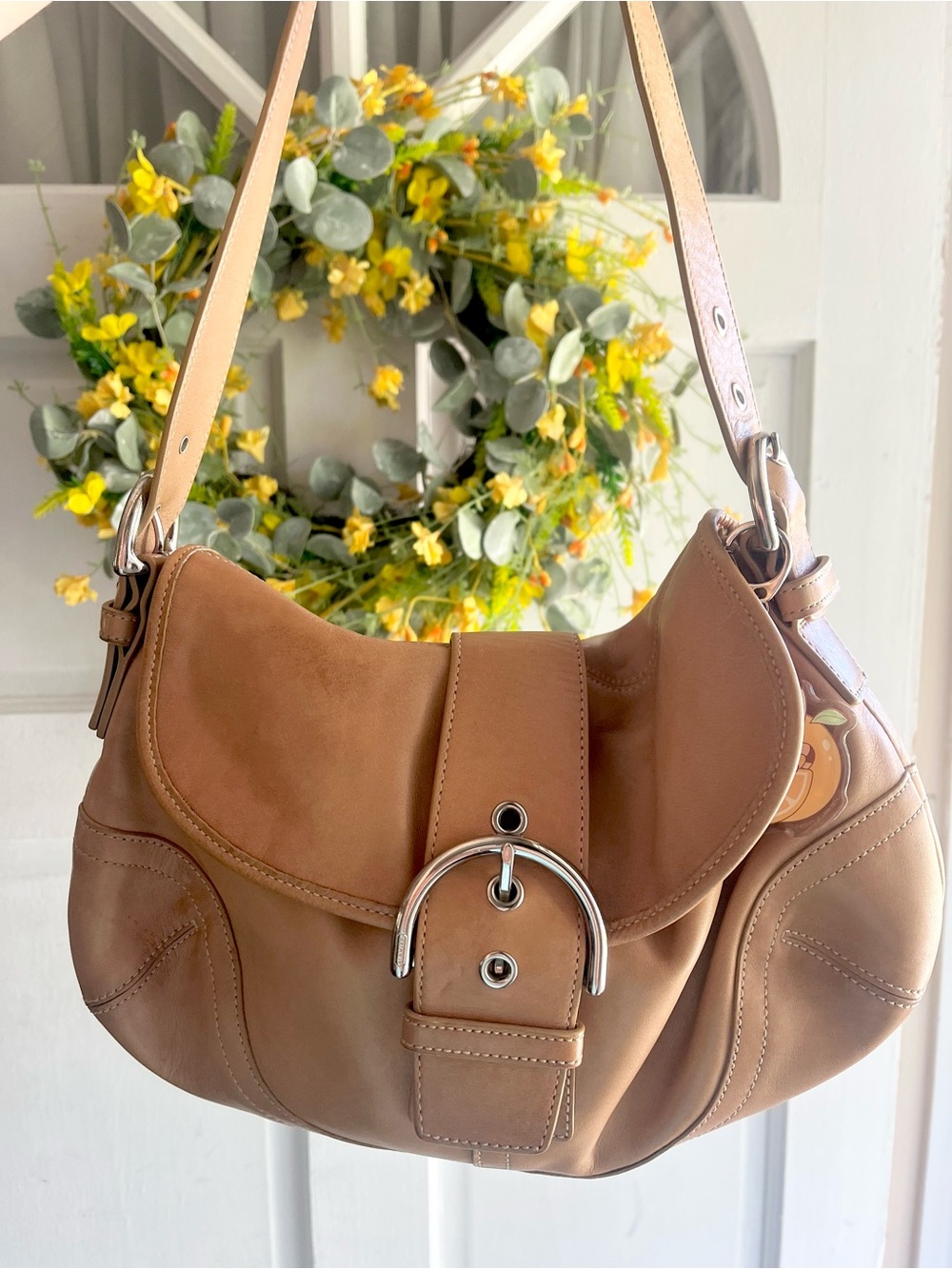 Coach Leather Soho Bag in Tan